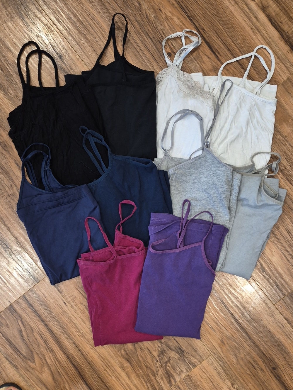 💙 10 Pc Bundle - Women’s Camisole Tank Tops - Multi-Colors